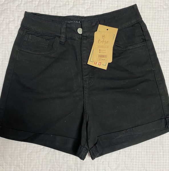 SHORT DENIM NEGRO