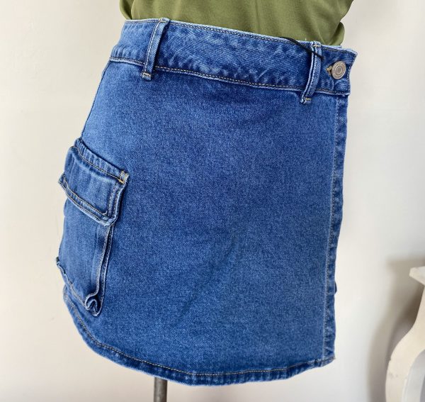 FALDA SHORT AZUL