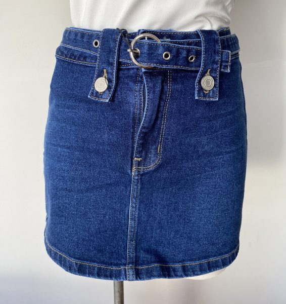 FALDA SHORT CORREA AZUL