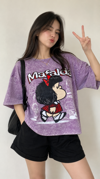Polo crop oversize Mafalda ✨